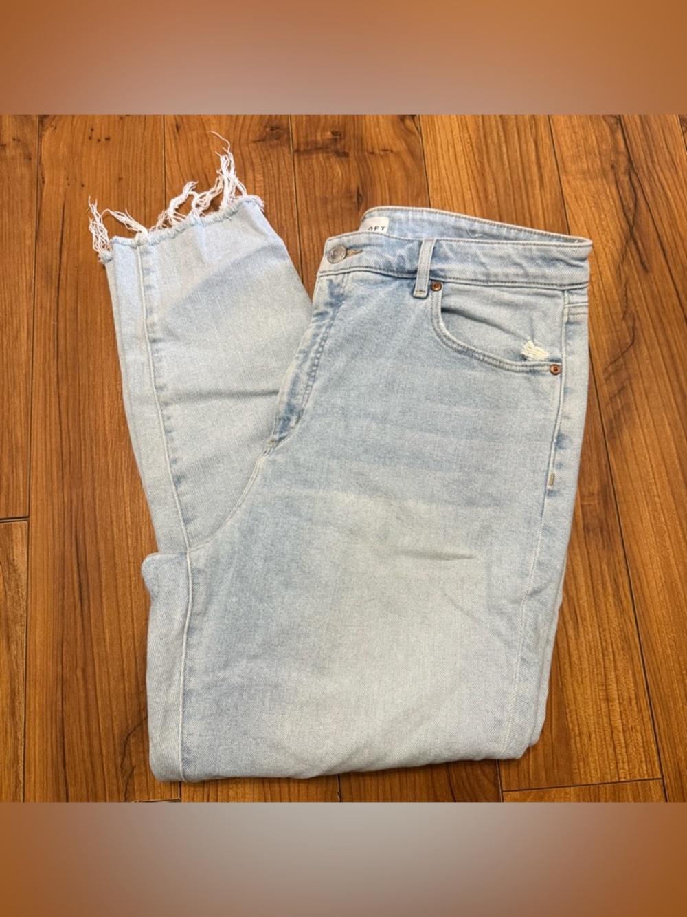 LOFT Curvy High Waist Skinny Ankle jeans size 14